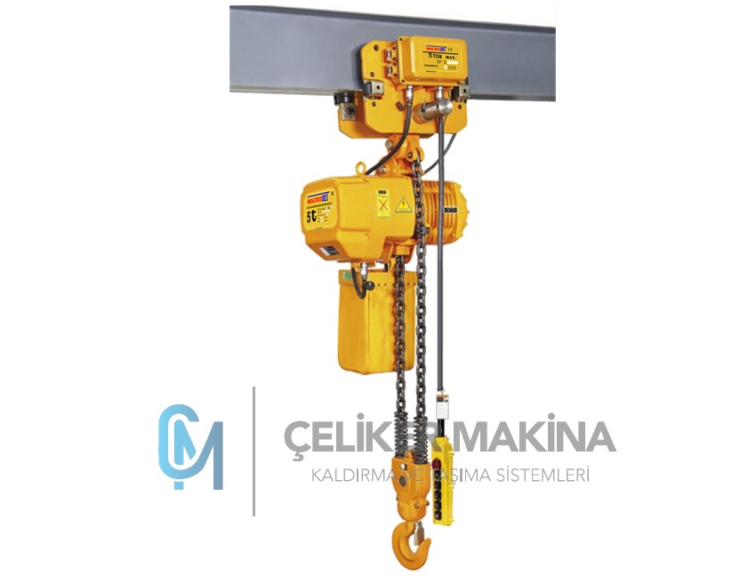 5 Ton Monoray Zincirli Vinç